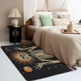 thumbnail image 3 of Skeleton Rugs for Bedroom - Skeleton Rug & Home Decor, 3x5 Area Rug, Sun and Moon Celestial Rugs for Entryway, Washable Non Slip Soft Small Indoor Door Mat, Skull Carpet & Room Decorations, 3 of 7