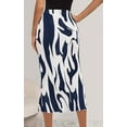 thumbnail image 4 of PRETTYGARDEN Women's Summer High Waist Graphic Print A Line Pleated Long Skirts for Women Trendy Plisse Midi Skirt, 4 of 6
