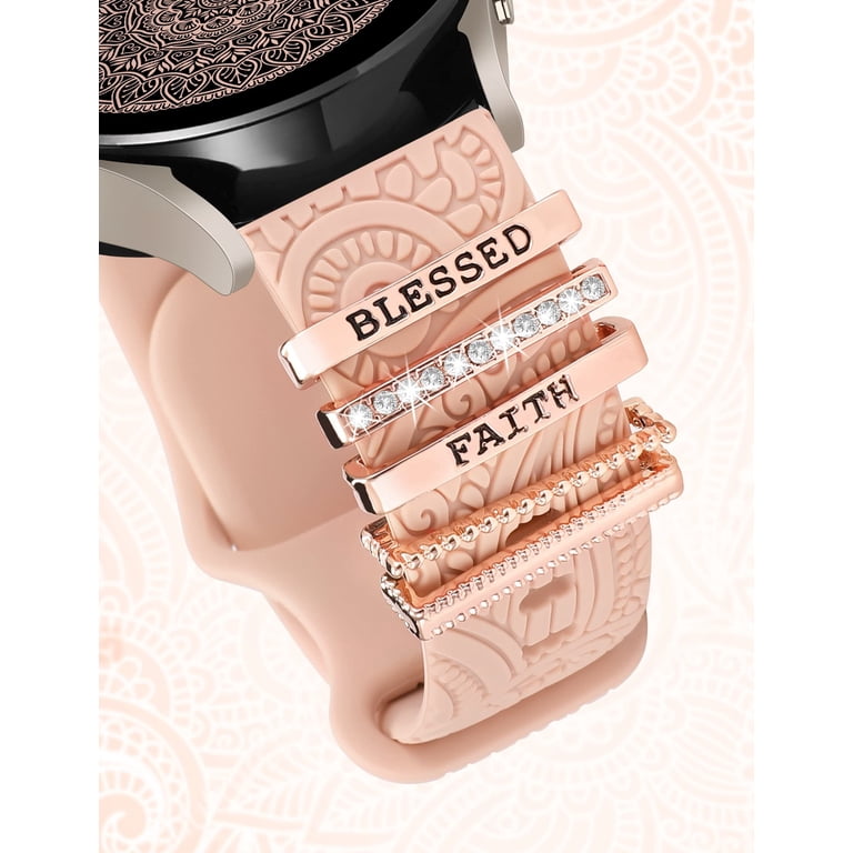 NEW Samsung Galaxy Watch Band with Charms Silver Galaxy Watch Band Charm Bracelet 5/6/7 Ultra Bracelet  main image 3