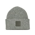 thumbnail image 3 of C.C Unisex Winter Thick Knit Plain Cuff Skull Cap Beanie Hat, Light Melange Gray, 3 of 4