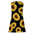 thumbnail image 5 of Mujeres verano casual sin mangas cuello redondo gradiente impreso bolsillo manga vestidos vestido suelto OAVQHLG3B Store lin121212, 5 of 5