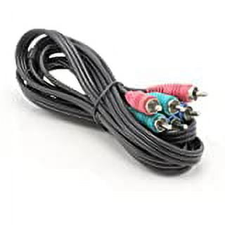 THE CIMPLE CO - RGB Component Video Cables - 6 FT Male - 1 Pack - HDTV Blu-Ray DVD Compatible