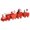 Red, variant on Jindong Xmas Wooden Christmas Train Santa Claus Festival Ornament Home Decor Gifts for Kids