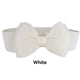 thumbnail image 2 of Minnieouse Cinturón de pajarita portátil para mujer, cinturón elástico a la moda para fiestas y banquetes, banda de cintura ajustable de cuero PU de Cinturones Blanco Minnieouse PS9259-04, 2 of 5