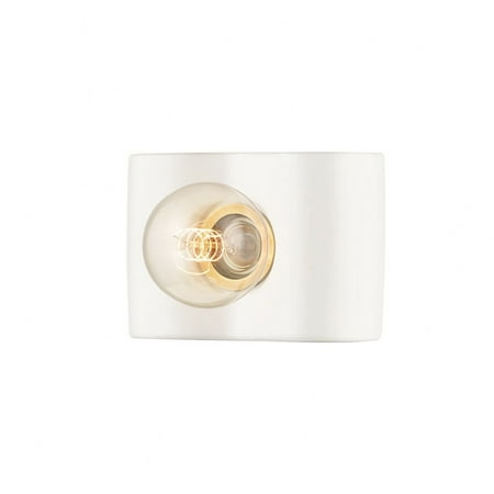 

1 Light Bath Vanity-4.75 Inches Tall And 7 Inches Wide-Ceramic White Finish Mitzi H545301-Cwh