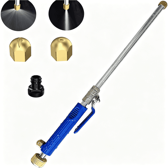 HIBIBUD Jet Nozzle Hydro Nozzle Power Washer Wand Hose Sprayer Attachment (Not an Electric Pressure Washer),Garden Hose Spray Tool for Car Wash,Patio,Window&Outdoor Cleaning