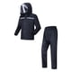 thumbnail image 2 of Traje de lluvia para hombres y mujeres, impermeable con cintura elástica, chaqueta y pantalones con capucha, 2 of 10