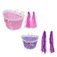 thumbnail image 3 of Fule Children Kids Bicycle Scooter Handlebar Streamer Tassel + Braided Basket, 3 of 3