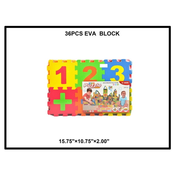 Kids Alphabet And Number Puzzle Play Mat .Colorful Interlocking Tiles .Let your little one learn numbers and letters through play!