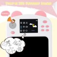 thumbnail image 4 of Colorful Writing Board 8.5 Inch Drawing Board For Children With Built-In Stick Figure Pictures In The Screen, Word Reading Function, Pink, 4 of 7