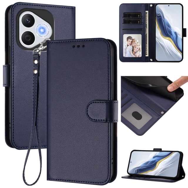 Funda Cartera GANGXUN para Honor 400 Lite – Cierre Magnético, Protección RFID, Correa Desmontable, Compatible con Carga Inalámbrica
