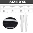 thumbnail image 2 of 1 Uds. Protector solar blanco de seda helada para exteriores para verano, protectores para piernas para ciclismo, baloncesto, correr, deportes, rodilleras frías, 2 of 5