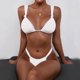 thumbnail image 2 of Bikini sexy de color sólido con cintura dividida para mujer a la moda Fridja nalpqowj57922, 2 of 5
