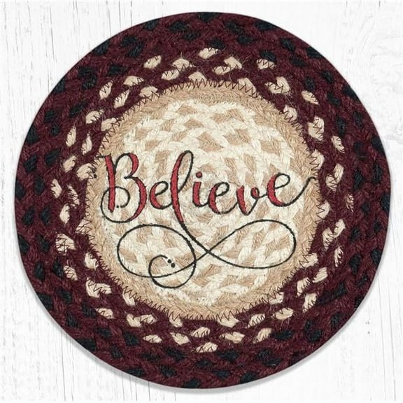 Capitol Importing 80-395B 10 x 10 in. MSPR-395 Believe Printed Round Trivet