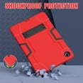 thumbnail image 6 of SaniMore Hybird Case for Samsung Galaxy Tab A9 Plus Case 12.4" 2023 SM-X810/X816/X818, Rugged Heavy Duty Protective Cover Hidden Kickstand Dual Angle Stand Shockproof Anti-drop Shell, Red+Black, 6 of 6