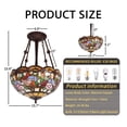 thumbnail image 2 of AFANQI 16-inch classic dragonfly chandelier, including bulb, suitable for dining room, bedroom, and living room lighting., 2 of 12