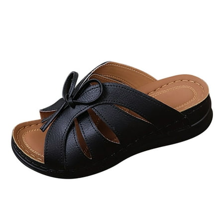

Women s Sandals & Slides Vintage Orthopedic Sandals Open Toe Slip On Slippers Outdoor Versatile Beach Wedge Sandals Mules Fashion Ladies Summer Shoes Footwear