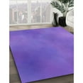 thumbnail image 3 of Ahgly Company Tapis Rond Lavable en Machine Intérieur Transitionnel Violet, 4 Pieds Rond, 3 of 7