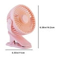 thumbnail image 3 of TOPRenddon Portable Clip on Fan，Small Powerful USB Desk Fan, Quiet Rechargeable Mini Table Fan, 360° Rotate Personal Cooling Fan for Home Office Stroller Camping, 3 of 8
