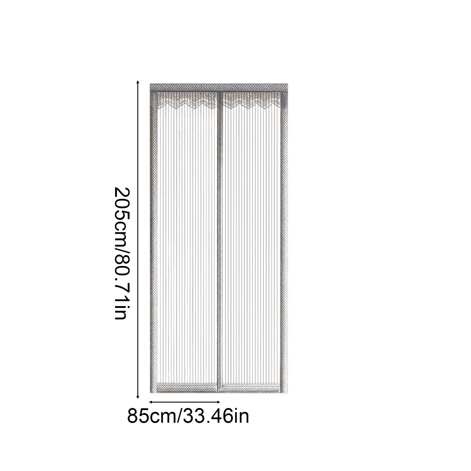 Full Strip Magnetic Screen Door, Heavy Duty Mesh Curtain, Insect Proof Partition, Dustproof Hanging Cover for Home Entryway Patio Outdoor Daily Use