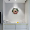 thumbnail image 5 of Yayeee Wall Clock Battery Operated 9.5" Silent Quartz Non-Ticking for Living Room Decor, Pink Sleeping Cat, 5 of 8