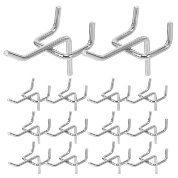 ORDDIART Peg Board Hangers 50 Pcs Metal Pegboard Hooks Carbon Steel Shelving Hooks For Professionals 6.5X3.5X2.8Cm
