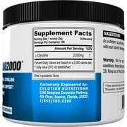 L Citrulline Powder 2000mg - EVLution Nutrition Plant Based Muscle Recovery Supplement Mix for Drink - Enhance Muscle Strength and Vascularity Powder for Men and Women