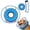 Blue, variant on 2-in-1 Inflatable Dog Recovery Collar, Soft Adjustable Dog Cone Alternative with Anti-Licking Shield, Protective E-Collar for Dogs and Cats After Surgery, Fits Small, Medium & Large Pets
