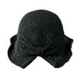 thumbnail image 2 of Meidiya Foldable Wide Brim Floppy Straw Sun Hat for Women Fashion Woven Bow Sun Hat Summer Beach Hat for Women Girl, 2 of 8