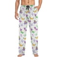 thumbnail image 3 of GZHJMY Mardi Gras Pajama Pants for Men, Lounge Pants Lightweight Men Pajama Bottoms with Drawstring Pockets, Christmas New Year Birthday Gifts, Medium, 3 of 6