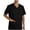 Black, variant on Scrub Tops for Men Dressy Casual Loose V Neck T Shirts Summer Lightweight Basic Tees Short Sleeve Blouses with Pockets S-3XL
