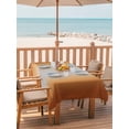 thumbnail image 2 of Outdoor Tablecloth with Umbrella Hole for Patio/Picnic/Party/Camping, Dark Burnt Orange Ombre Waterproof Table Cloth Rectangle Table Cover Washable, Modern Grey Gradient Farmhouse Art (52"x 70"), 2 of 8