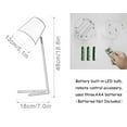 thumbnail image 3 of FSLiving Dimmable Timing Table Lamp 100 Lumens LED Remote Control Battery Run Cordless Macaron Green Metal Shade Nightstand Desk Lamp for Study Reading,Battery Not Included - 1 Pack, 3 of 7