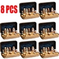 thumbnail image 3 of CuiLiyq Mini Nativity Set of 8, Miniature Nativity Scene Set in Decorative Tin Box, Complete Christmas Manger Display with Figures and Animals, Starry Night Background (E), 3 of 6