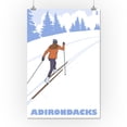 thumbnail image 2 of Adirondack Mountains, New York, Cross Country Skier (16x24 Giclee Gallery Art Print, Vivid Textured Wall Decor), 2 of 3