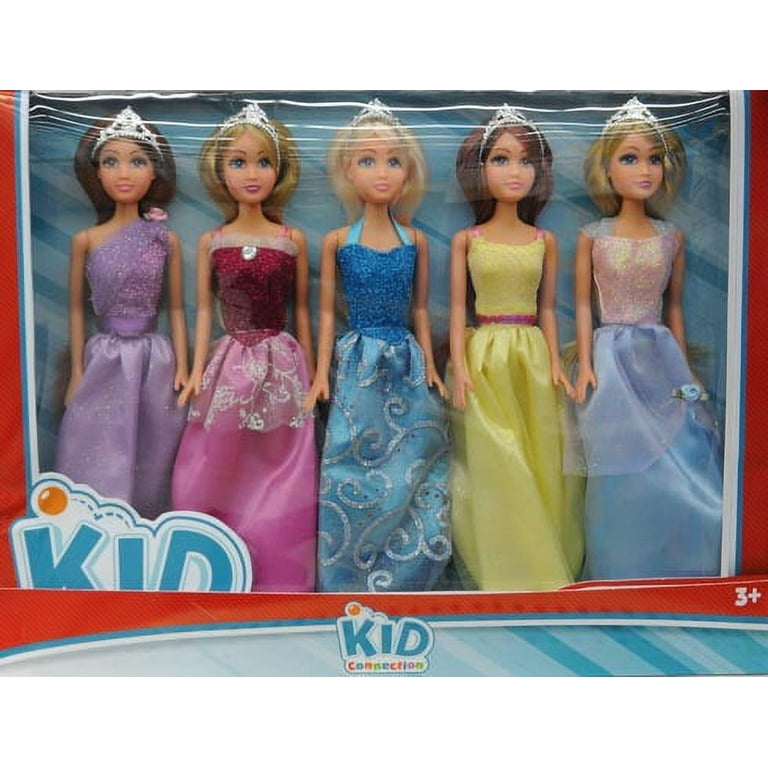 Group Sales 8833 3 Pk. Princess Dolls w/ Castle Bag / BrandsMart USA