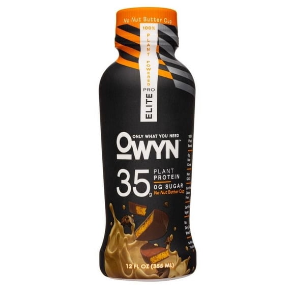 OWYN Elite Ready to Drink Protein Shake, No Nut Butter Cup, 32g Protein, 12 fl oz