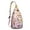 Pink-8, variant on Neon Fungi Sling Backpack - Glow in the Dark Mushroom Design, Night Visibility Shoulder Pack