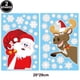 thumbnail image 5 of Adornos navideños Adhesivos navideños para ventanas de vidrio de doble cara reutilizables Adhesivos para ventanas de vacaciones de invierno Calcomanías Decoración del hogar para niños, 5 of 5