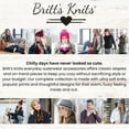 thumbnail image 6 of Britt's Knits Classics Faux Fur Pom Hat Winter Warm Knitted Beanie - Black (Women's), 6 of 10