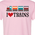 thumbnail image 4 of Inktastic I Love Trains T-Shirt, 4 of 5