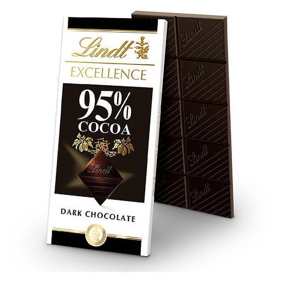 Lindt Excellence 95% Dark Chocolate Cocoa Bar2.8OZ Pack of 2