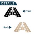 thumbnail image 3 of Ofertas Únicas 8 Pcs Moldura de Ventana del Pilar de la Puerta para Honda Odyssey 2000-2004 Negro, 3 of 8