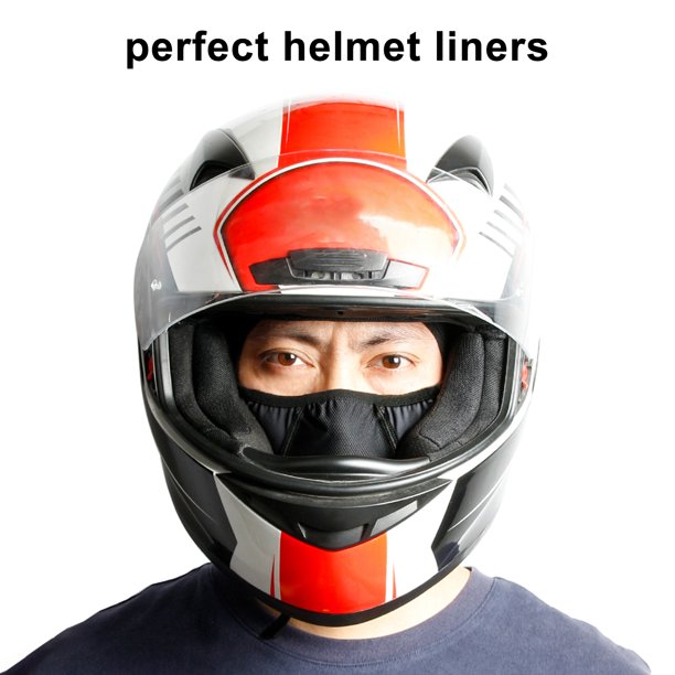 Doublure de Casque de Moto Cagoule de Cyclisme Séchage Rapide Été