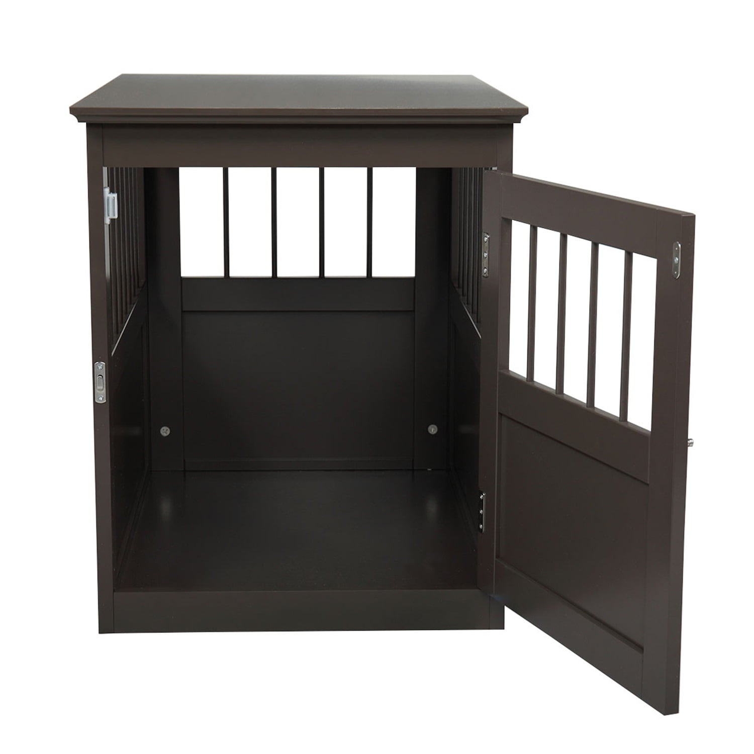 Pefilos 27" Dog Cage End Table, Dog Crate for Indoor Home, Wooden Pet Dog House, Brown Pefilos 27" Dog Cage End Table, Dog Crate for Indoor Home, Wooden Pet Dog House, Brown