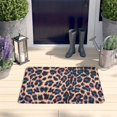 thumbnail image 2 of Leopard Print Pattern Flannel Non Slip Door Rugs,Washable Door Mats Indoor,Decorative Door Mats,Dirt-Resistant and Absorbent Doormat for Entrance,Bedroom,Kitchen,Bathroom,23.5x16in(60x40cm), 2 of 5