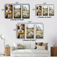 thumbnail image 4 of Designart "Farmhouse Rural gracefulness I" Landscape & Nature Framed Wall Art Set Of 3 - Yellow Farm Frame Gallery Set For Office Decor, 4 of 6