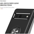 thumbnail image 3 of Case for Google Pixel 7A 2023, Light Shockproof Protective Cover with Built-in Rotating Holder Kickstand Car Magnetic Bracket Case Compatible for Google Pixel 7A 2023 (Black), 3 of 7