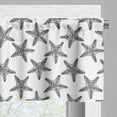 thumbnail image 3 of Ambesonne Starfish Window Valance, Zentangle Aquatic Creature, 54" X 18", Charcoal Grey White, 3 of 5