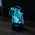 thumbnail image 3 of 3D Pirates of The Caribbean Desk Light - 7 Color LED Lamp Base with USB or Battery and Touch control Rotating Fade or Solid Color mode. Makes a perfect Nightlight for Kids or Unique Gift for any age., 3 of 6